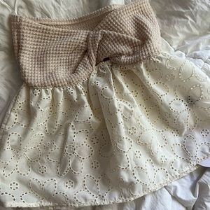 Beige tube top